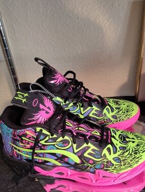 Puma MB.01 Black Neon Pink & Green